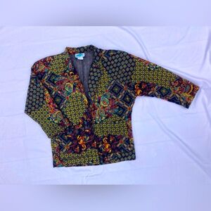 Vintage 80's Over-sized Susan Graver Quilted Blazer Women's M